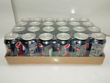 diet pepsi soft drink can 330ml [pack 24] - product's photo